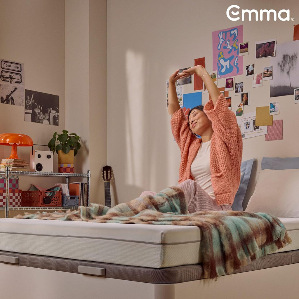Emma One+ Matratze 140x200 H2 Mittelfest – Kühlende & atmungsaktive 3-Zonen-Schaummatratze – Ergonomisch, Klimaregulierend & Waschbarer Bezug – Für alle Schlafpositionen geeignet